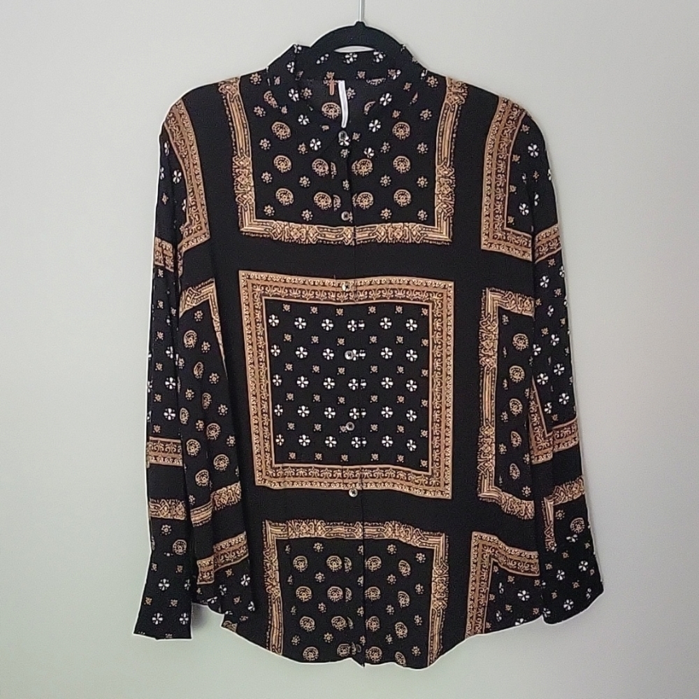 Free People button-down blouse